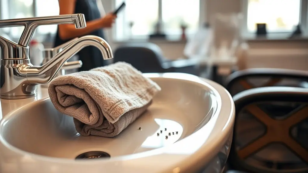 shower for cleaner haircut