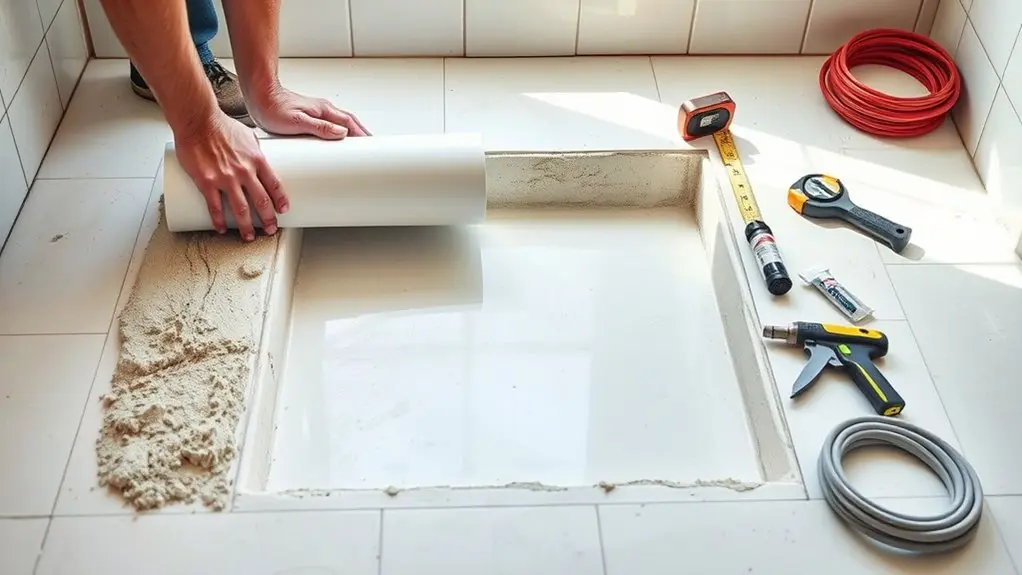 shower pan liner essentials
