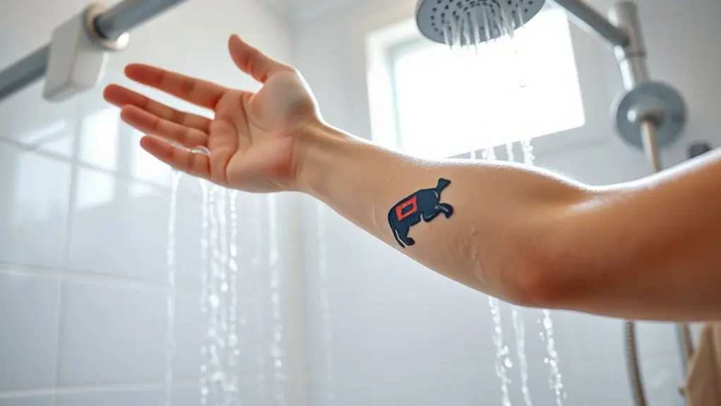 shower safely with second skin