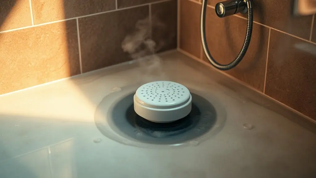 shower steamer corner placement