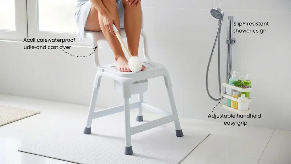 How To Shower With A Leg Cast – Easy Steps 4 shower tools for cast care