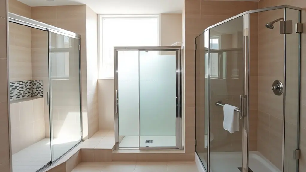 shower types space style budget