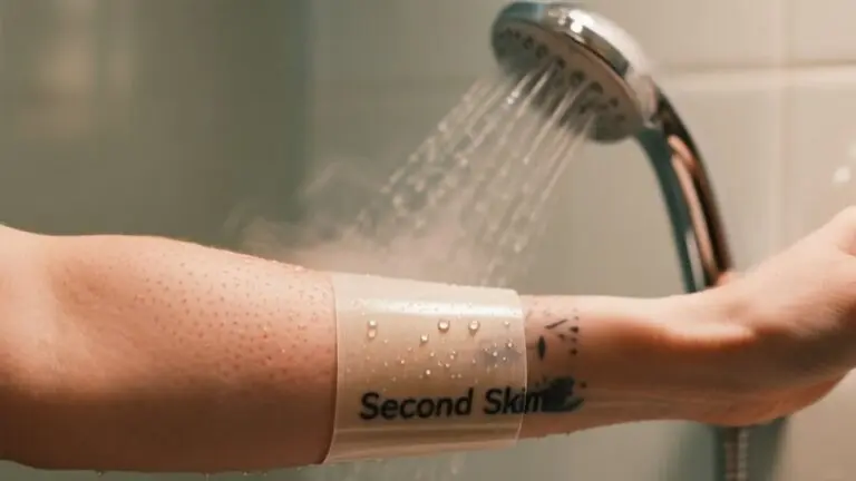 showering with second skin