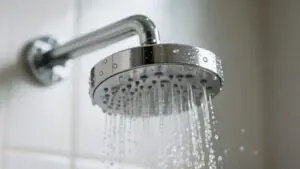 showering with stainless steel