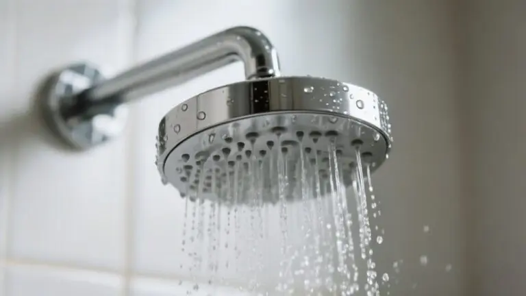 showering with stainless steel