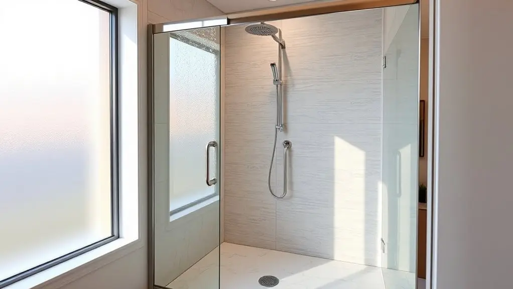 space saving sliding shower doors