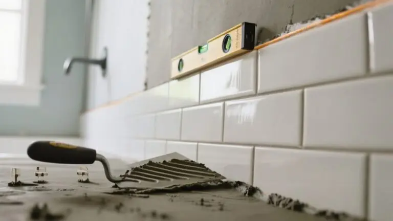 tiling a shower wall