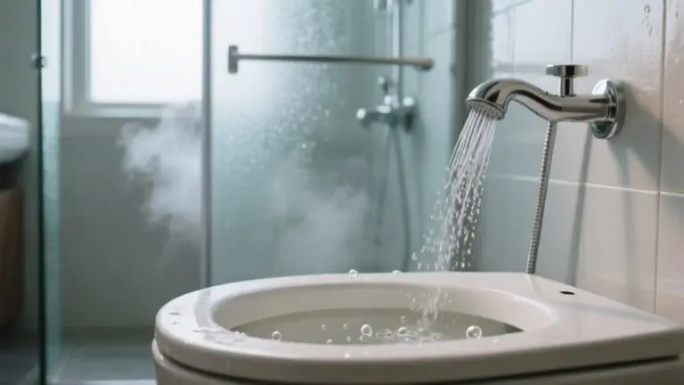 toilet bubbling during shower