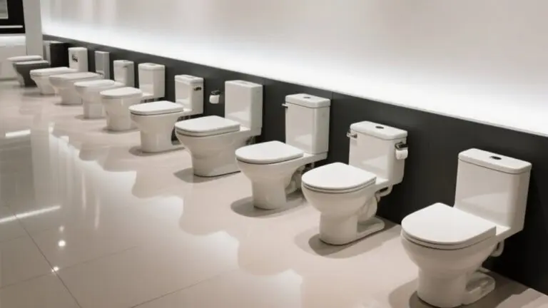 top rear discharge toilets