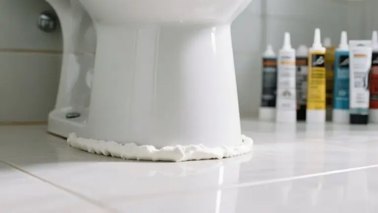 top toilet base caulks