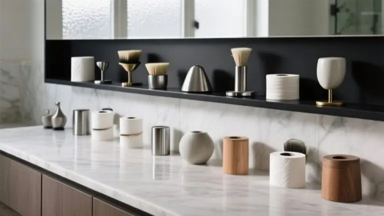 top toilet paper holders