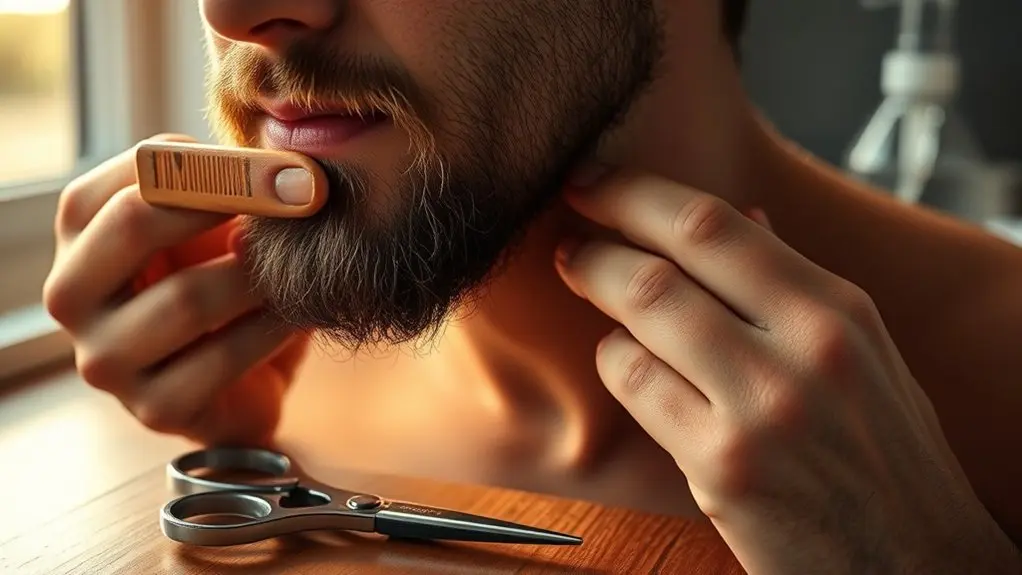 warm damp beard preparation